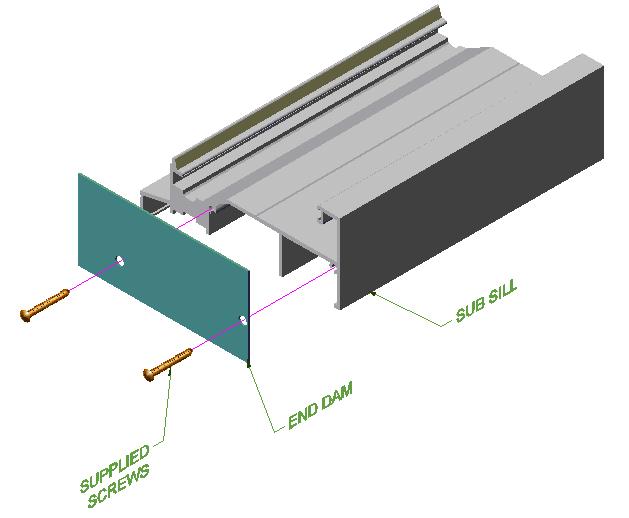 GENERAL INSTALLATION INSTRUCTIONS FOR ALUMINUM PERIMETER SUB FRAME SYSTEM A. Measure the opening for the horizontal opening dimension.