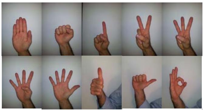 Clasificatea gesturilor mainii [8] [8]Trigueiros P., Ribeiro F. and Reis L. (2013).