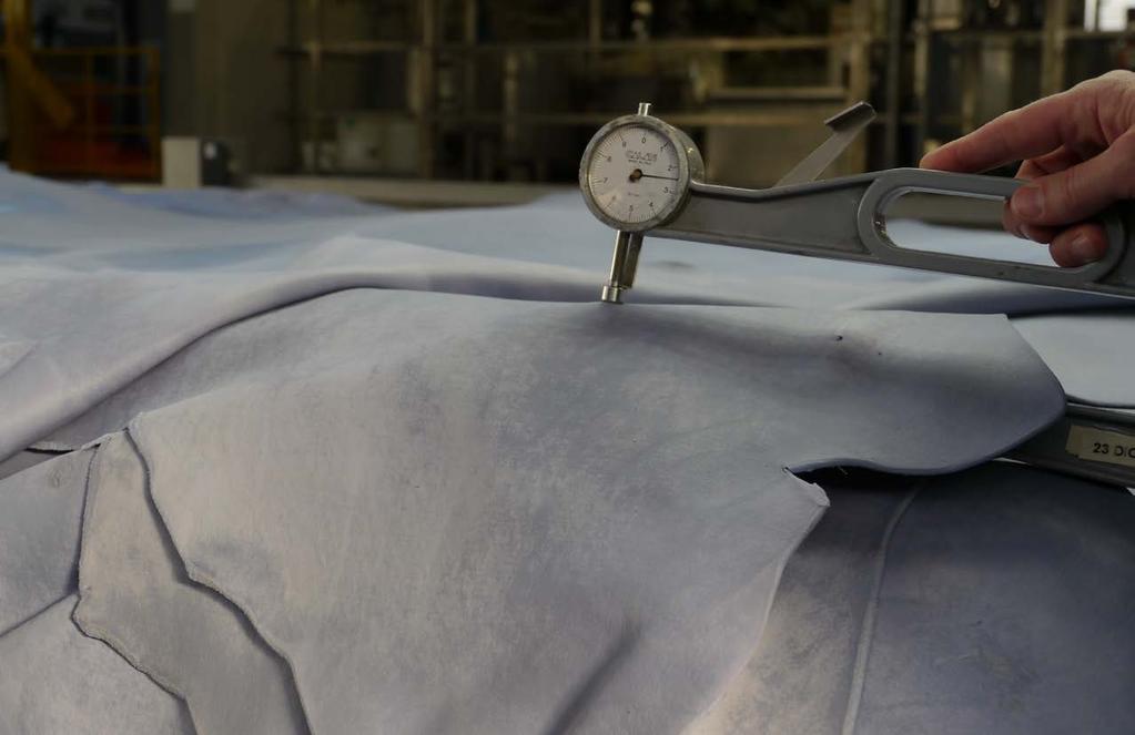 The tanning, dyeing, and finishing processes completed at our tannery in Italy meet or exceed the environmental requirements outlined by the Italian government.
