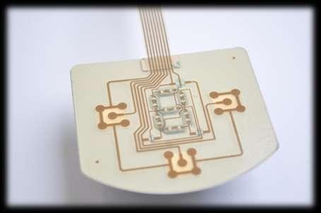 gluing Also a seven-segment display realised in