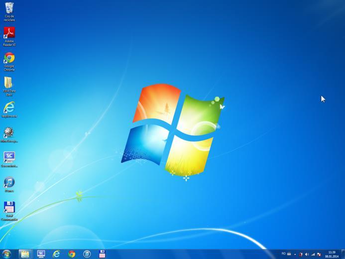 Desktopul Windows 1 Pictogramele spațiului de lucru 1 2 Cursorul mouseului 2 3 Spațiul de lucru