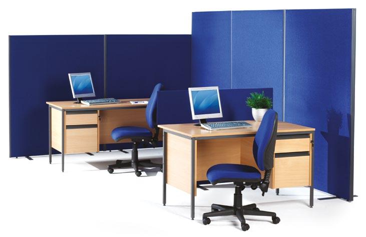SCREENS Desktop & f loor standing Most people work in open plan offices which offer employees very little privacy, which can be cause for frustration at times.