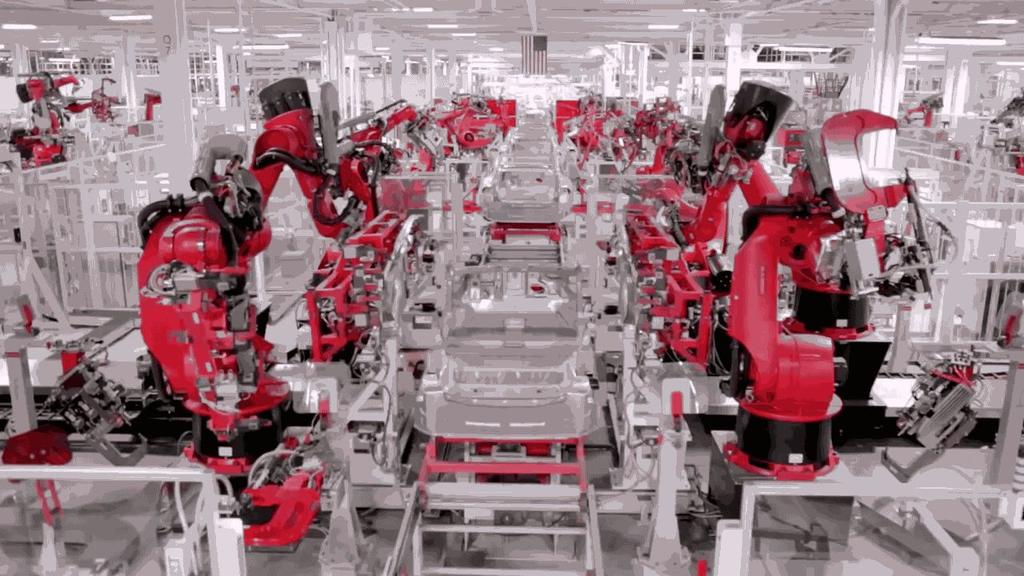 Car assembly in Tesla