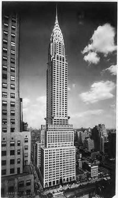 SECTION 2 DESIGN STUDIES (continued) Chrysler Building, New York (1930), designed by