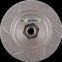 METALCUTTING DIAMONDX GRINDING DISC / CUTTING WHELL GRINDING DISC -REVERSIBLE HARD FACE WELDING DIAMONDX CUTTING WHEEL DIAMONDX Weld removal, pipe beveling, and stock removal of all ferrous and