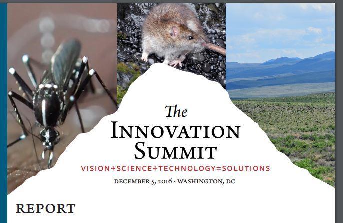 Innovation in Action Advancements in technology innovation called for in MP and EO 13751 First Innovation Summit held on Dec 5, 2016 Numerous activities around advanced genetic technologies March 15,