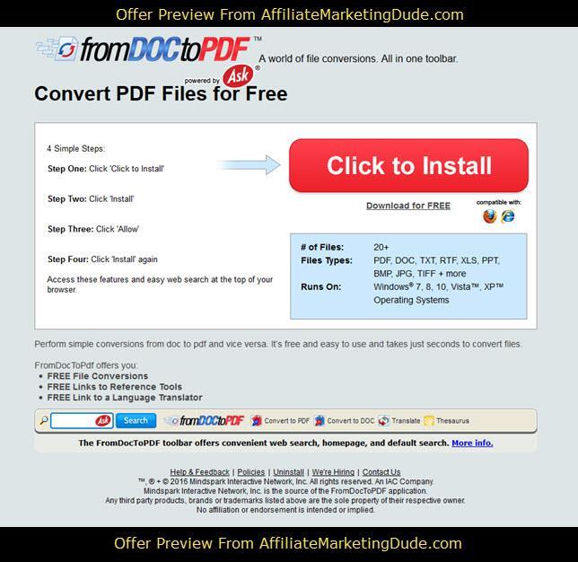 This pdf toolbar gives me $4.50 per download.