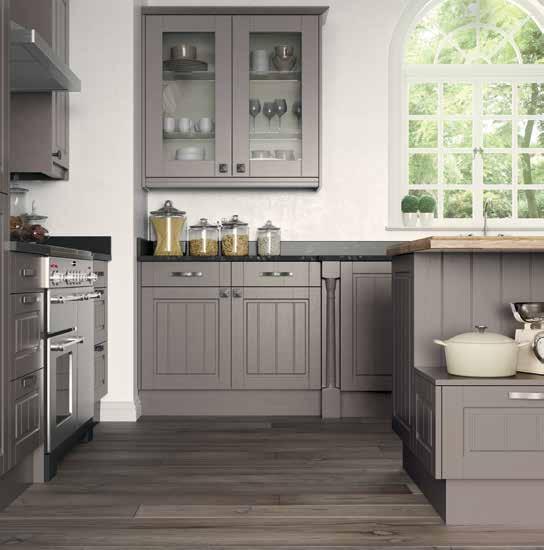Auden Country living is epitomised in Auden. Its classic tongue and groove detailing set the scene to showcase any of the beautiful colours and grained finishes.