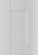 Shaker Wimbourne Wimbourne is a shaker style five piece door with 114mm styles and 2mm chamfered end caps. It has a 22mm MDF construction wrapped in a grained vinyl.