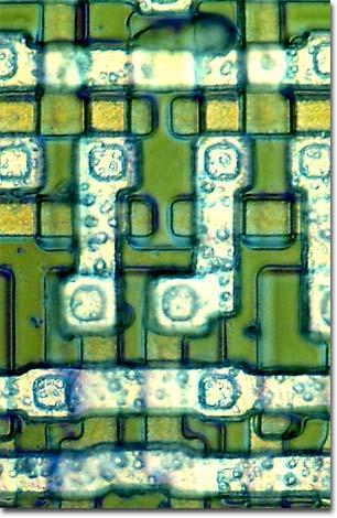 1971 Size: 3 x 4 mm 2300 transistors