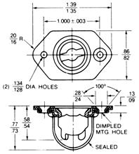 24 2-Piece Floating Receptacles/Spotweld ttachment These receptacles are designed to be attached by spotwelding.