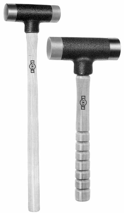 SHOP TOOLS & SUPPLIES LIXIE HAMMERS AND MALLETS SOFT FACE DEAD BLOW Hammers, Mallets and Sledges with Replaceable Faces All Lixie Dead Blow striking tool head castings feature an unobstructed cavity,