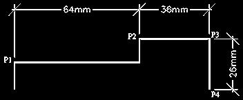 Figure 4 Command: DIMLINEAR First extension line origin or press ENTER to select: (pick P1) Second extension line origin: (pick P2) Dimension line location
