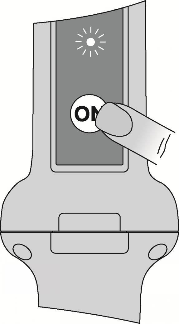 Press the ON button 3.
