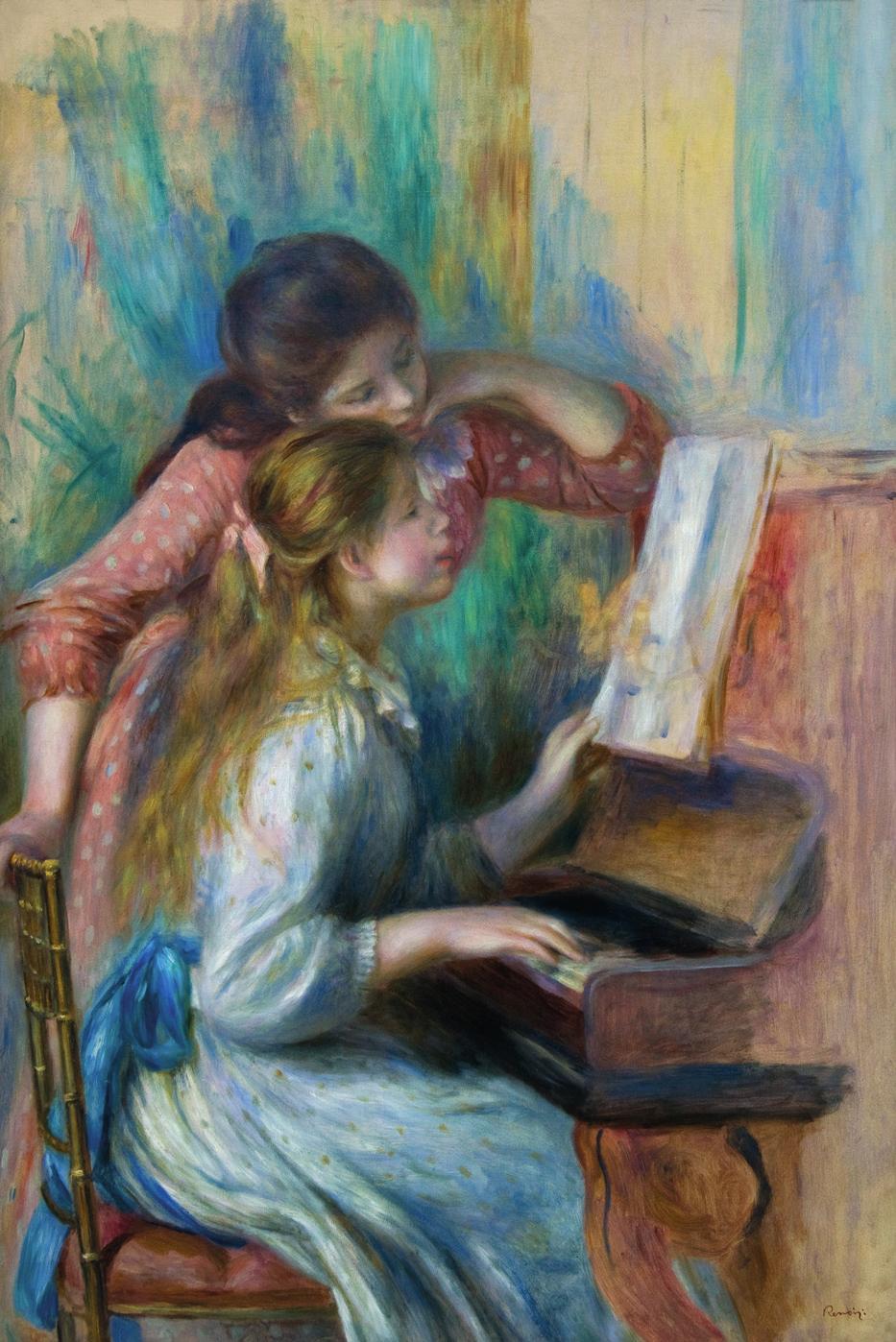 7 Painting or Design Image B Young Girls at the Piano by Pierre-Auguste Renoir 1892 22 Choose one of the following options based on Image B: (a) Design a poster, tickets and an introductory leaflet