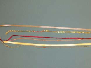 Multiple Ribbons/Fibers/Yarns: Cut approximate 16 lengths of