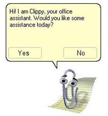 Virtual Assistants in Desktop Environments Quite popular in the Nineties: animated characters/avatars such as Clippy the Paperclip Supporting user learning, efficiency and productive with