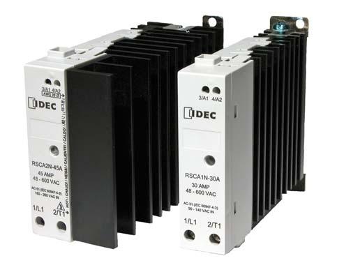 RSC Series RSC Series Solid State Relays Key features of the RSC series include: Slim design allows for DIN rail or panel mounting Built-in heat sink maximizes current output capability Epoxy-free