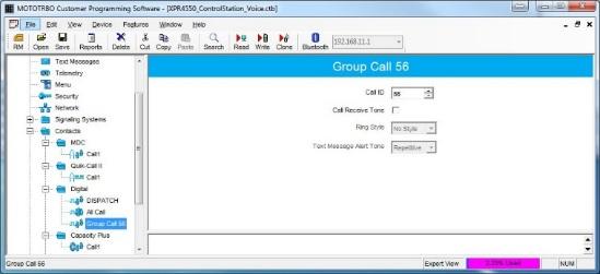6. Contacts folder: a. Right-Click MDC, Digital, or Capacity Plus, depending on type of channel programmed in radio.