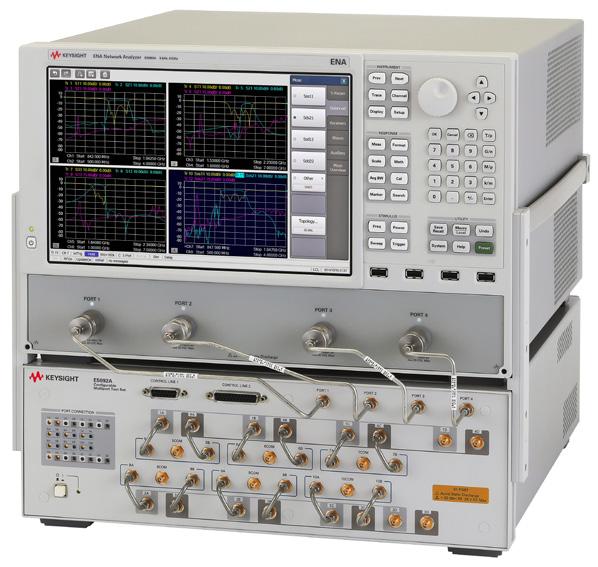 07 Keysight E5080A ENA Vector Network Analyzer - Brochure Extend the Power of the E5080A ENA Measurements with up to 40 ports The combination of the 4-port E5080A and E5092A configurable multiport