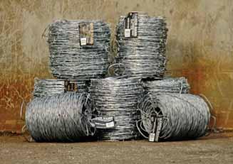 Barbless wire has a variety of uses from fencing in horses to putting tension wire at the bottom of our field fence.