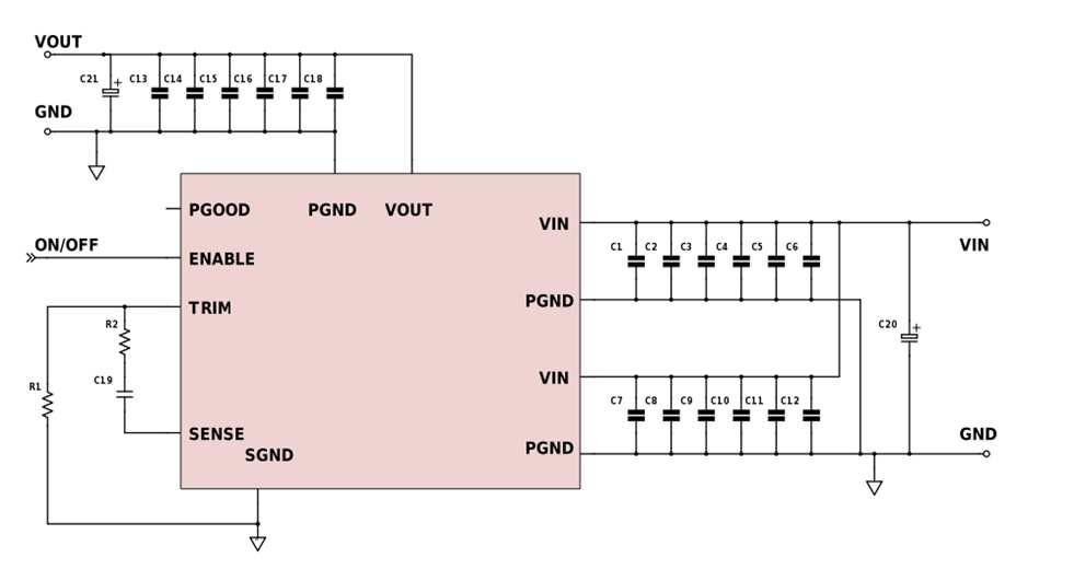 from 32 to 54Vdc via external resistor Tunable Loop TM to optimize dynamic output voltage response Power Good signal Output over current protection (Vo drops to Vin) Over temperature protection