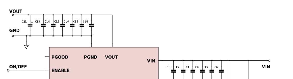 Example Application Circuit Requirements: Vin: Vout: Iout: Vout: 12V 48V 2.7A max., worst case load transient is from 2.2A to3.4a 1.