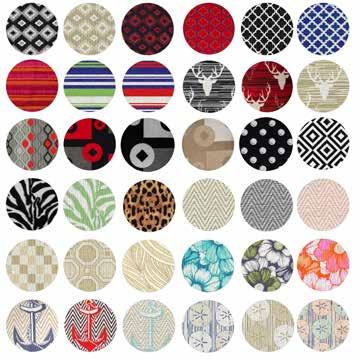looms. We offer woven rugs and pillows in 36 designs.