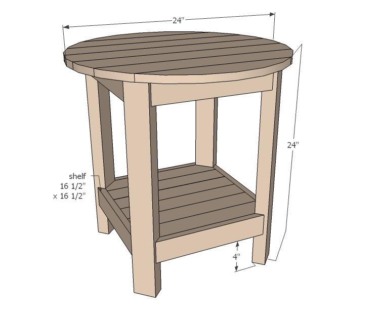Side and End Table Plans [7] Room: Bedroom [8] living room [9] Skill Level: Advanced [10] Style: Farmhouse Style Furniture Plans [11] Estimated Cost: $20 - $50 [12] Dimensions: Dimensions are shown