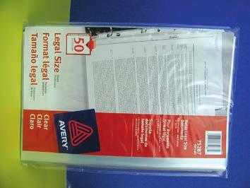 E Sheet Protectors Side Loading Sheet Protector Letter 8 1 2" x 11", non-glare, matte finish, no