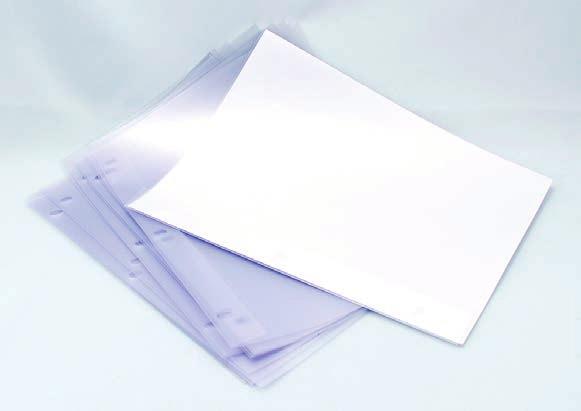22/ox Top Loading Sheet Protector Letter 8 1 2" x 11", clear vinyl, matte finish, side punched