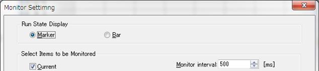 Displaying Monitors You can display monitored values and monitor graphs in the sequence run dialog box. Displaying output values in the Run dialog box 1 On the Sequence menu, click Monitoring Setup.