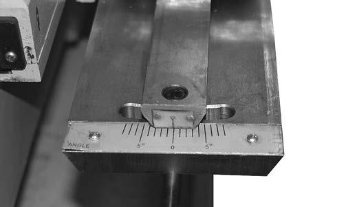 Pivot Bar Indicator Mark Scale In general, loose gibs cause poor finishes and inaccurate tapers; however, over-tightened gibs cause premature wear and make it difficult to move the carriage and cross