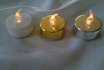 Tealight candles amber