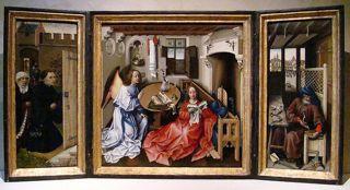 Robert Campin (ca. 1375 1444) Merode Altarpiece, ca.
