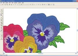 ) Key to your embroidery success Check and edit the sewing