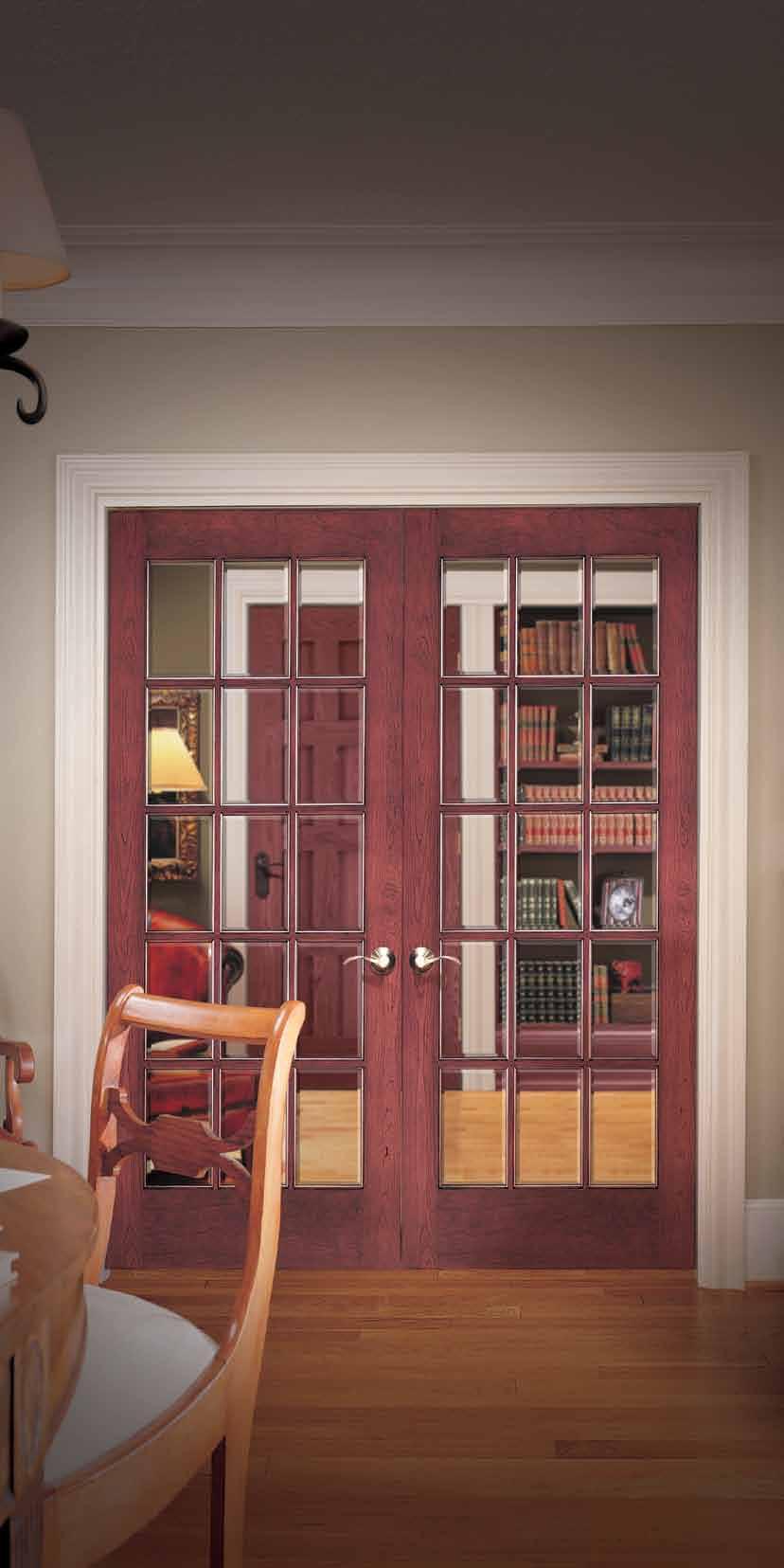 FRENCH DOORS French doors are just the thing to bring out the true personality of any home.