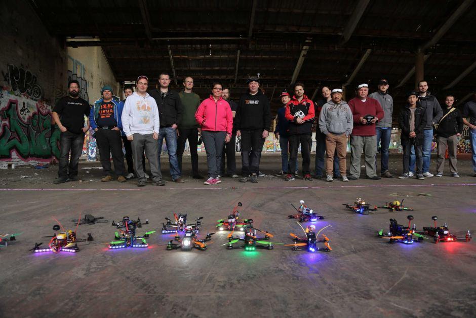 Drone racing is a new sport that is growing in popularity.