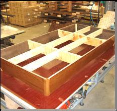 The Cabinet Beams Wooden Beams are cross-laminated by utilizing solid-hardwood strips, glued grain-against-grain to create a beam that will not warp or split Our cross-laminated center beams are