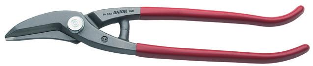 handles 615041 280 50 572/7PR Shape tin snips, entirely hardened and tempered 615163 175 40 615164 250 51 615165 325 72 580/1BI able