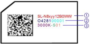 5 W 2 I max 350 ma 700m A 900m A 1000 ma 3 t c 100 C 100 C 100 C 100 C c) Box Labels Number Item SLE-013, SLE-026, SLE-033, SLE-040 1 Model Number