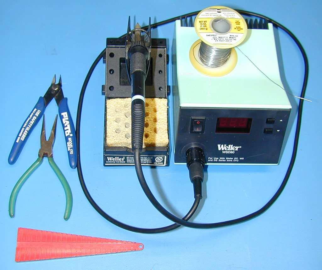 Tools required: 1. Temperature controlled soldering station or iron set to 600 degrees F 2. 63/37 (preferred) or 60/40 rosin core solder -.