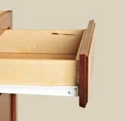 END PANELS ½ thick plywood with matching woodgrain laminated exterior. BUILT TOUGH Plywood Cabinet Construction Upgrade 8 TOPS & BOTTOMS ½ thick plywood. SHELVES Adjustable, ¾ thick plywood.