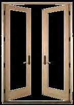MIRA PREMIUM SERIES MIRA FRENCH OUTSWING PATIO DOOR OPTIONS Glass Options: HP SC glass, HP2+ glass, Warm Edge+, tinted, tempered, obscure, impact and laminated Grille Options: Color-coordinated