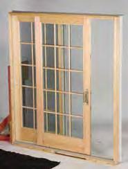 800 FRENCH SLIDING PATIO DOOR OPTIONS Glass Options: Low-E, HP Glass STANDARD FEATURES 1-¾ door panels with wide stiles and rails for true french look Multi-point locking system with hardware in a