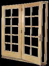 800 CENTER HINGED PATIO DOOR OPTIONS Glass Options: Low-E, HP Glass Grille Options: Grilles-between-the-glass (GBG) in 5 / 8 sculptured styles; removable 7 / 8 wood grilles STANDARD FEATURES Prepared