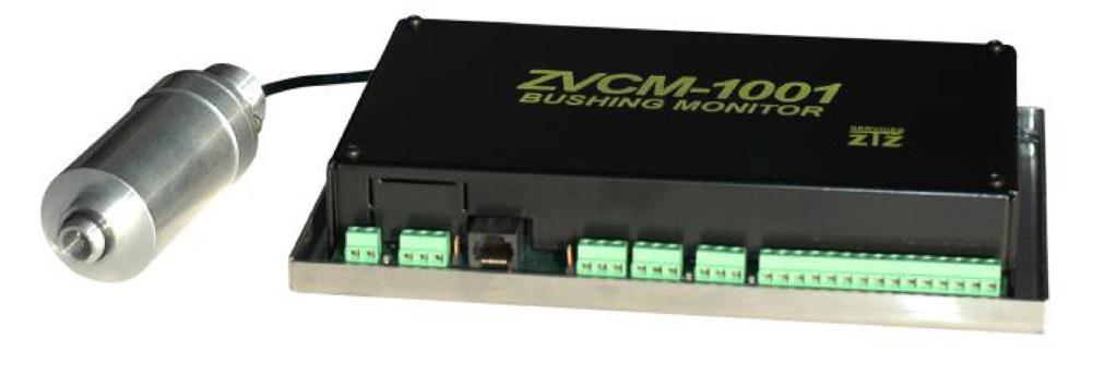 ZVCM-1001 Bushing Monitoring System Made in the USA, the ZVCM system is a 6-channel, continuous monitoring system that can be connected on any type of condenser bushing as well as Capacitor Coupled