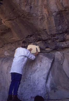 PREVIOUS RECORDS Orange Springs was excavated by Carolyn Thorp in 1990 as a contribution to her research on the interaction between hunter-gatherers and agriculturalists in the Caledon River Valley.