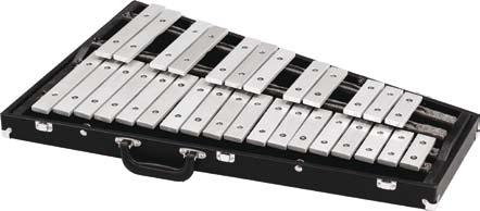 Majestic bells are available in 2.5 octaves with either aluminum or high carbon steel bars.