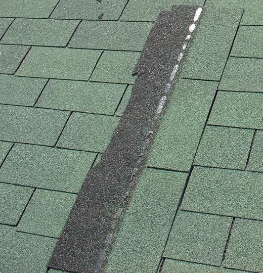 In order to separate the shingles you ll need a pry tool such as a putty knife to wedge between the shingle layers and physically break the asphalt sealant strip.